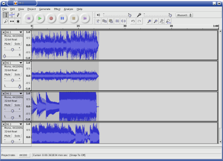 There are, however, several pieces of software for less ambitious projects. Audacity is a cross-platform audio editor with multi-track capabilities.